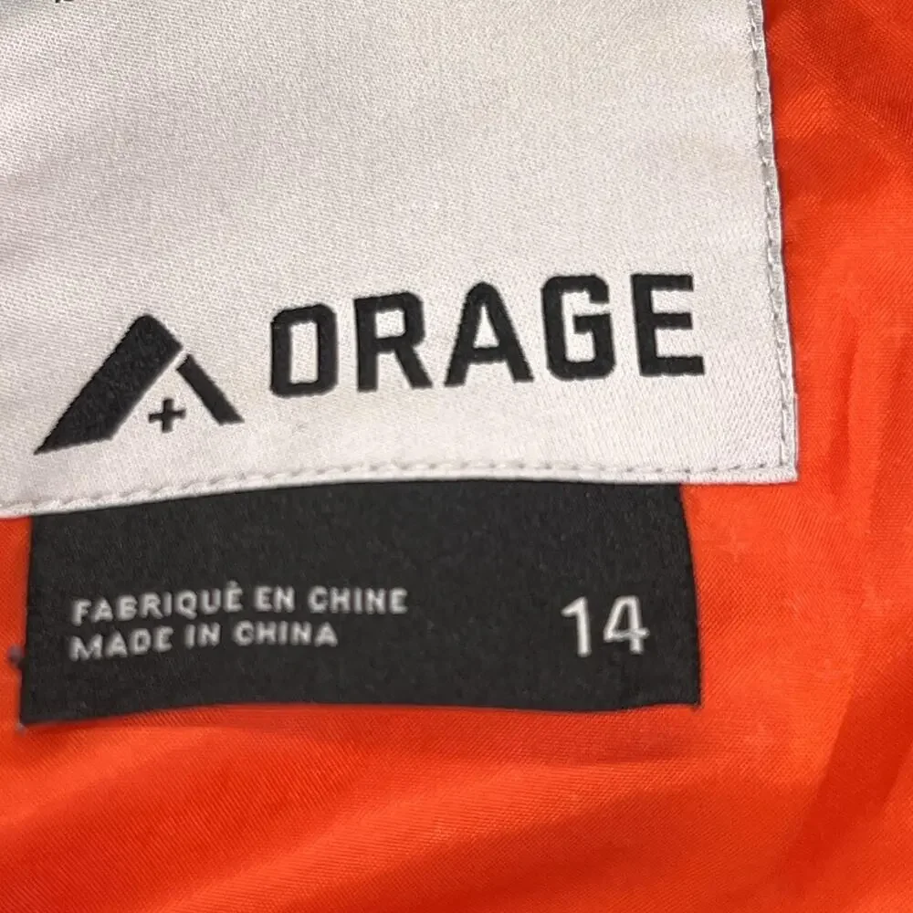 Orage Jacket Kids 14 Multicolor Colorblock Hooded Insulated Ski Winter Snow